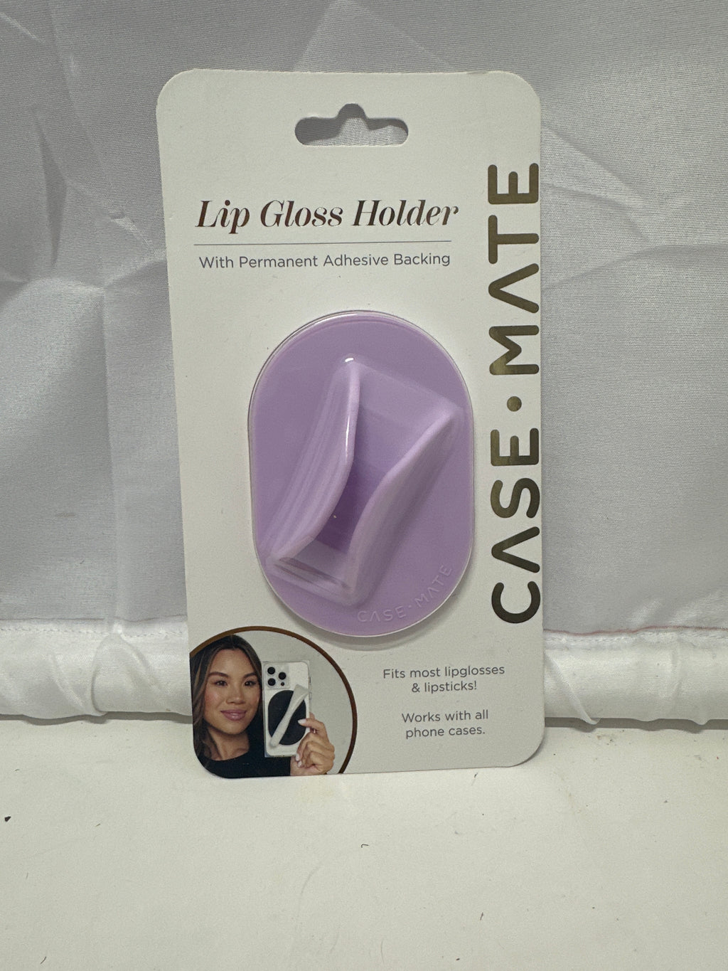Case-Mate Lip Gloss Holder Adhesive Phone Case Accessory Lavender