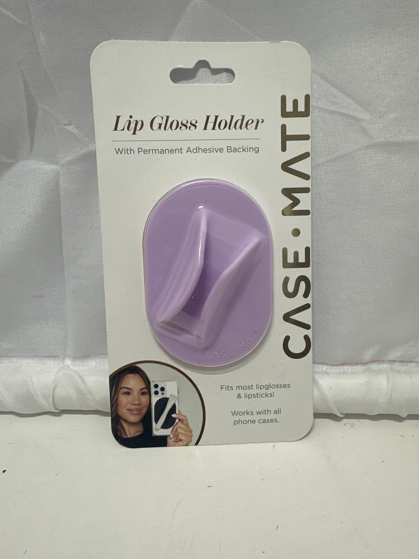 Case-Mate Lip Gloss Holder Adhesive Phone Case Accessory Lavender