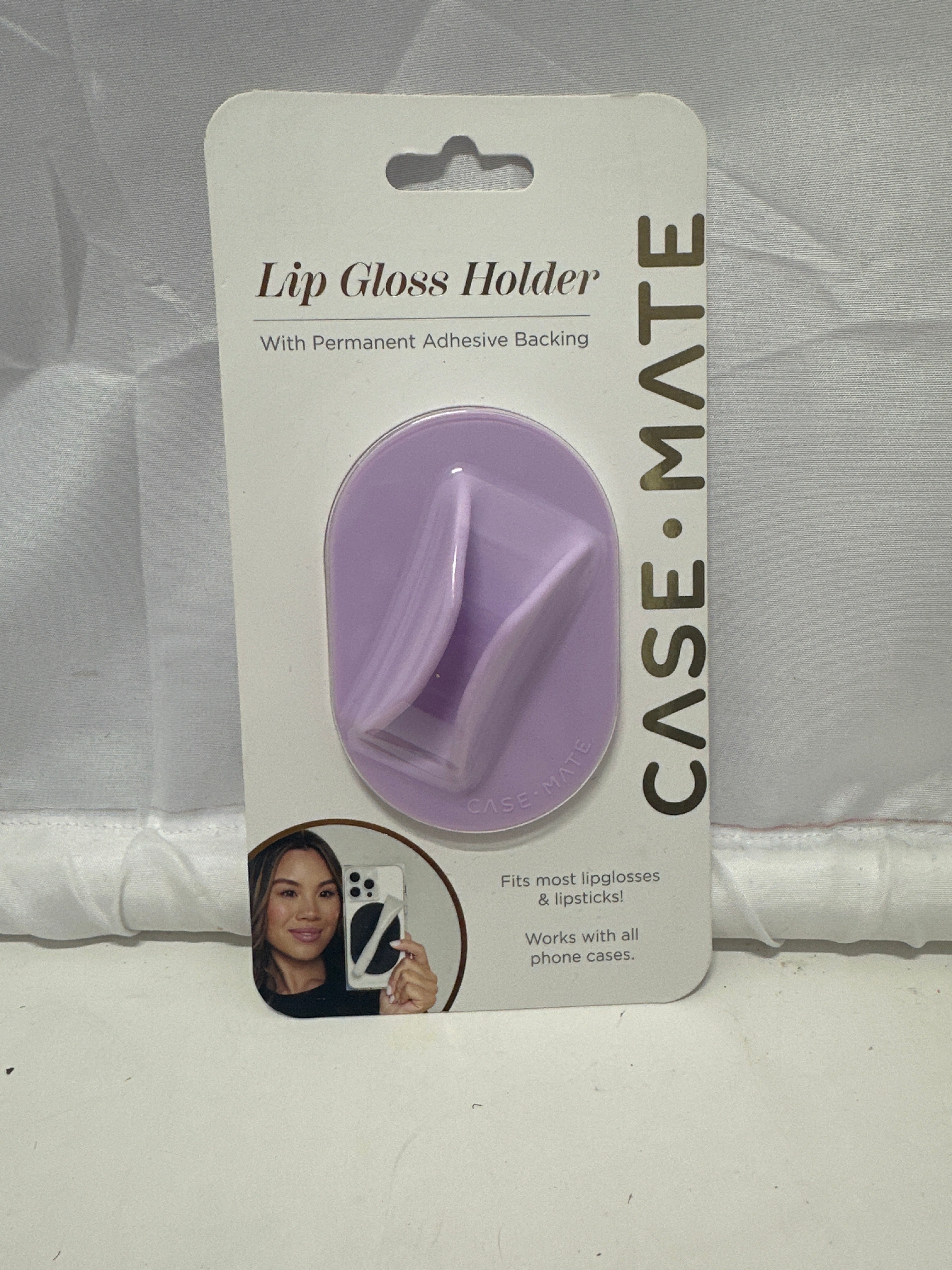Case-Mate Lip Gloss Holder Adhesive Phone Case Accessory Lavender
