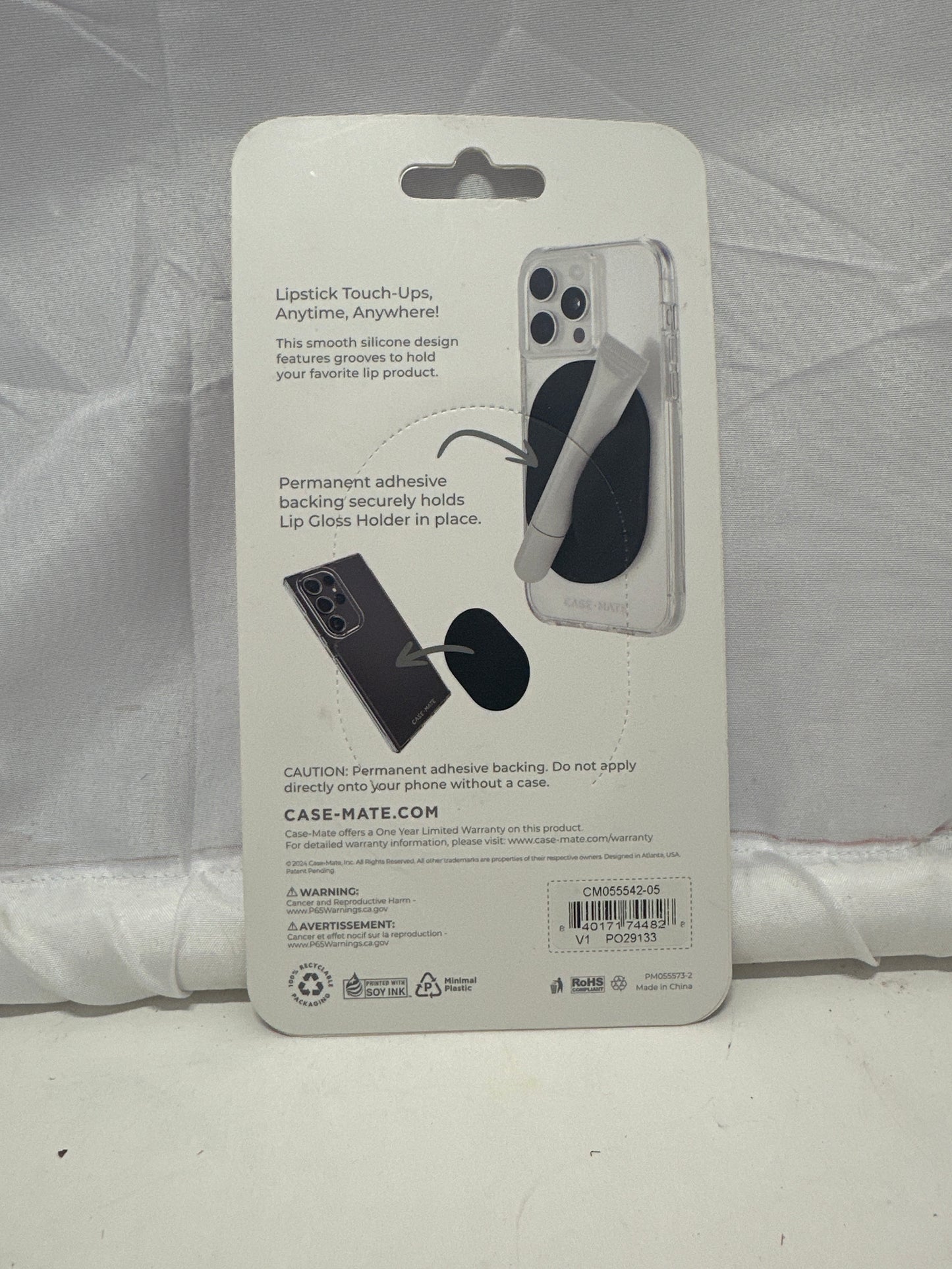 Case-Mate Lip Gloss Holder Adhesive Phone Case Accessory Lavender