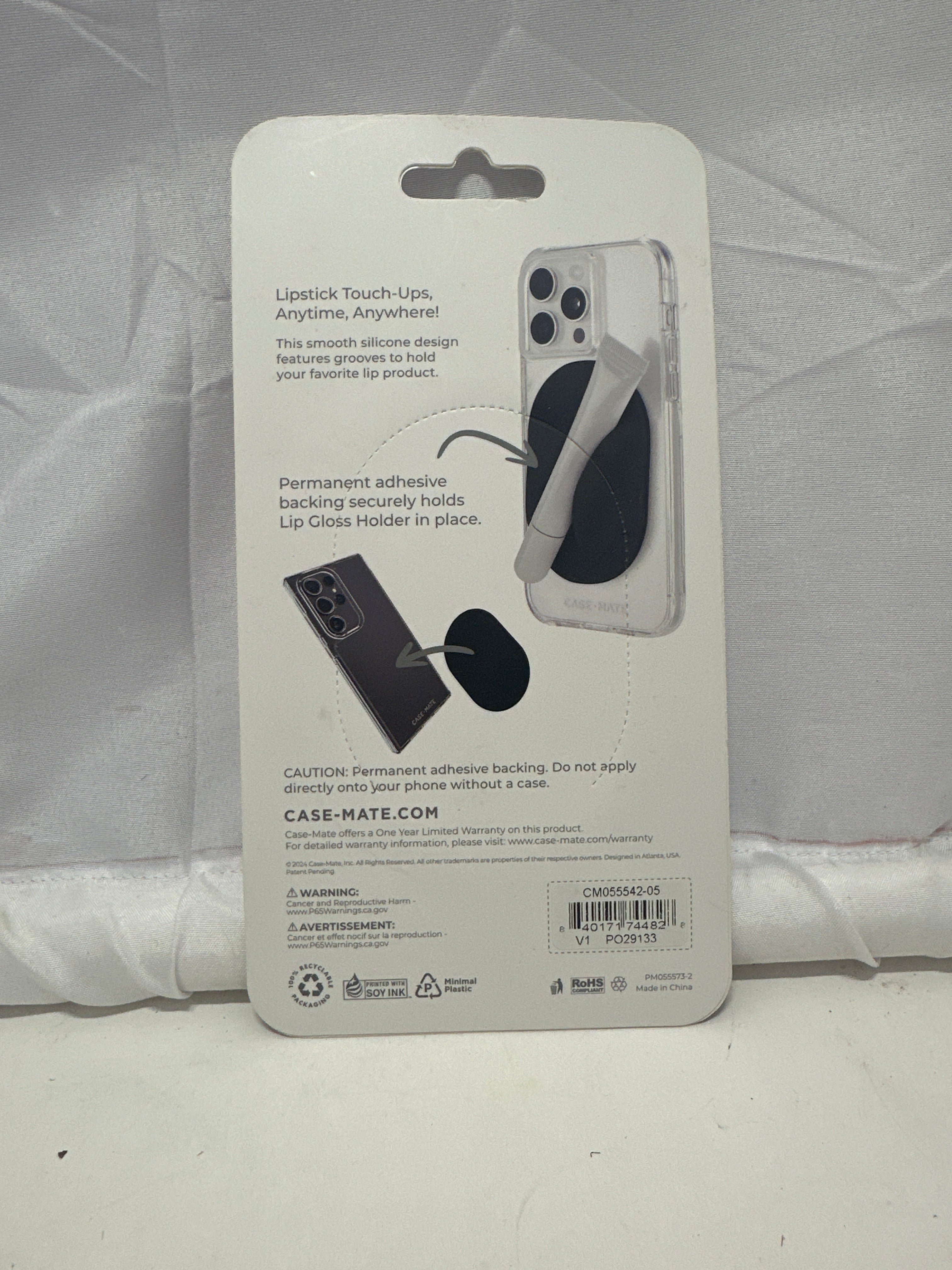 Case-Mate Lip Gloss Holder Adhesive Phone Case Accessory Lavender