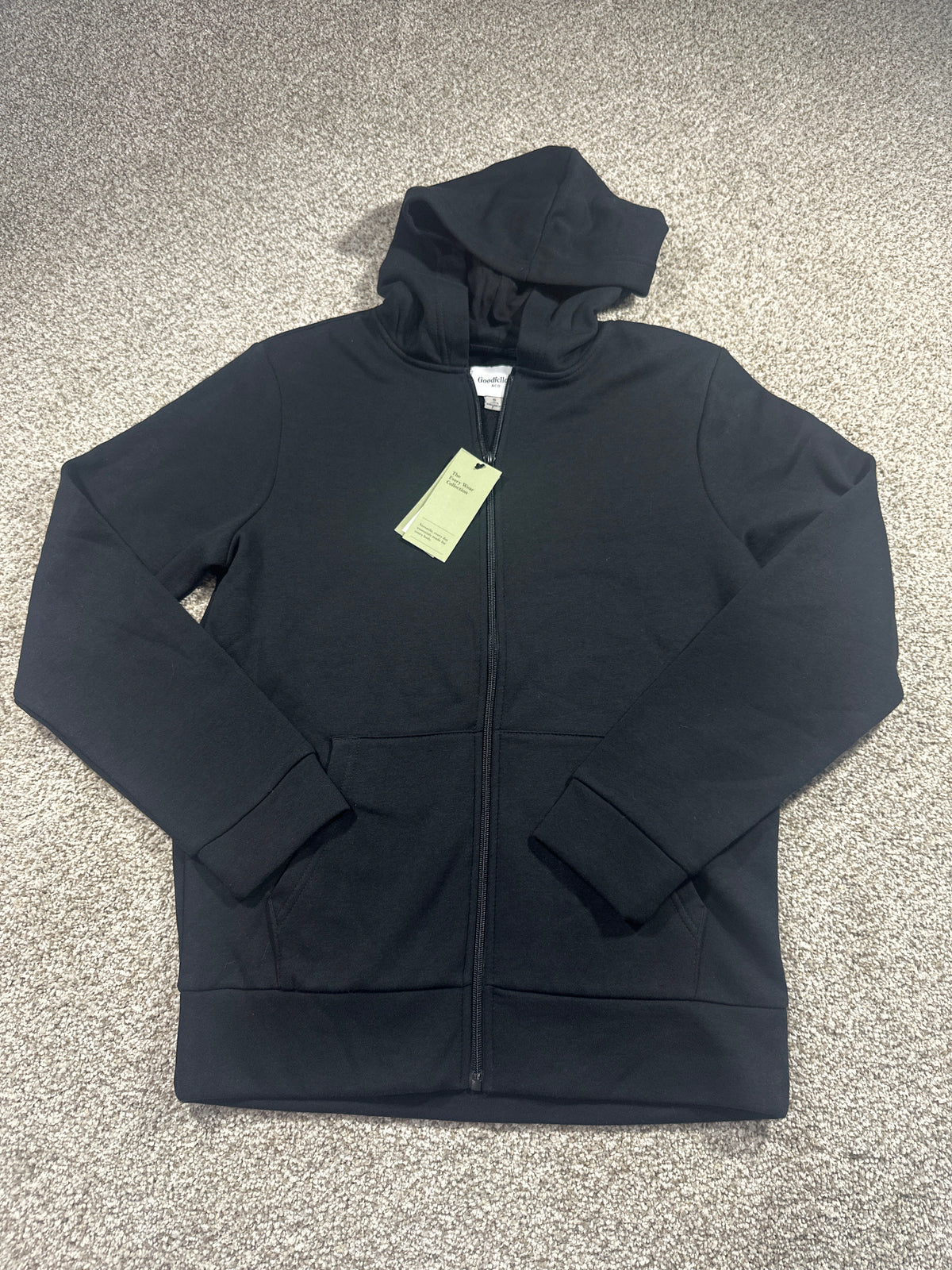 Goodfellow & Co Every Wear full zip hoodie S black front