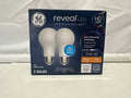 GE Reveal LED Light Bulbs – A19 Medium Base (2 Pack)