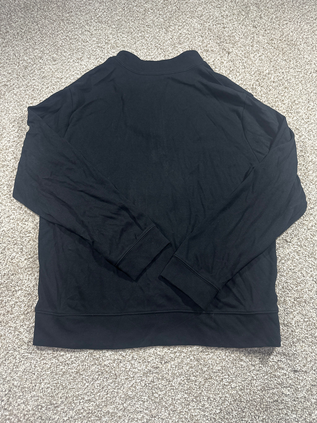 Goodfellow & Co Premium quarter zip fleece pullover M black back