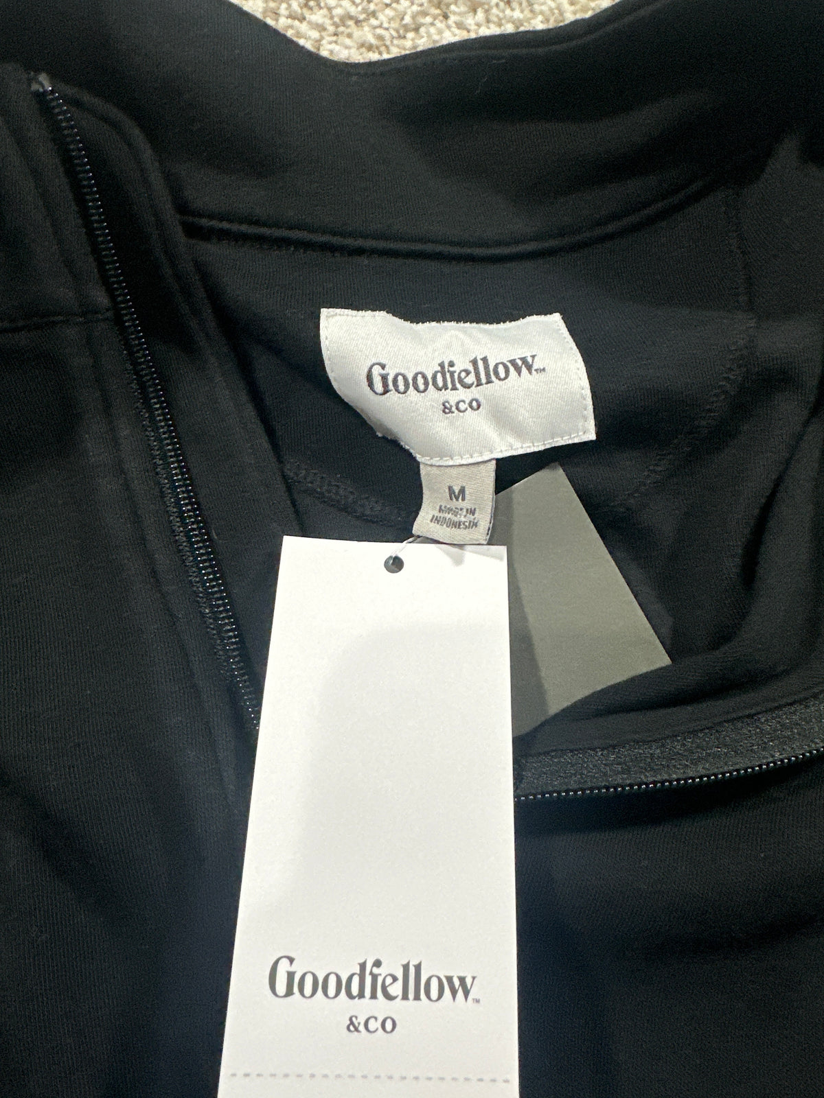 Goodfellow & Co Premium quarter zip fleece pullover M label