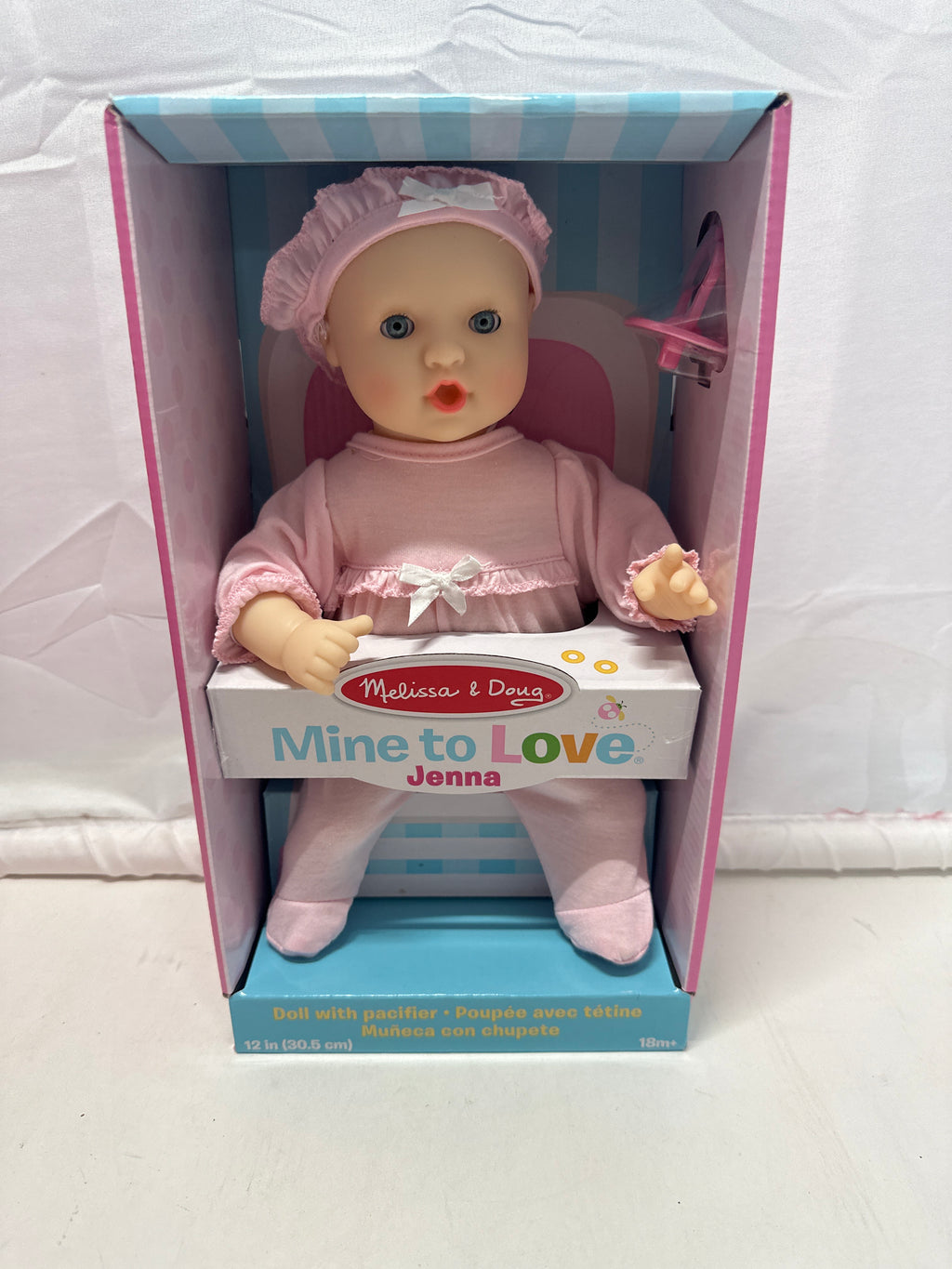 Melissa & Doug Mine to Love Jenna Baby Doll with Pacifier (12”)