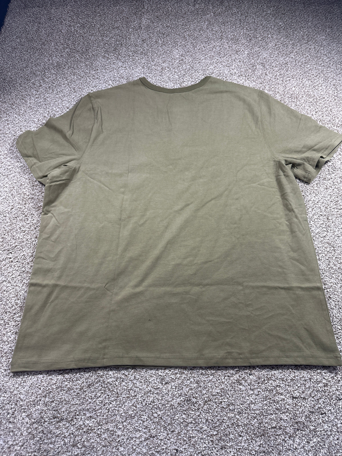 Goodfellow & Co vintage henley T-shirt men's XXL olive green