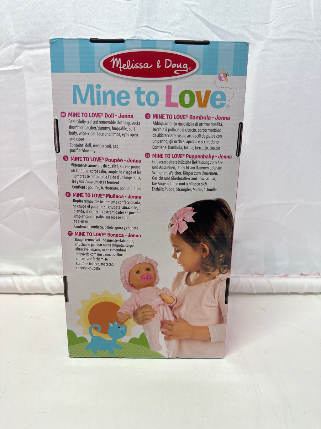 Melissa & Doug Mine to Love Jenna Baby Doll with Pacifier (12”)
