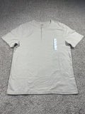 Goodfellow & Co vintage henley T-shirt men's medium light beige
