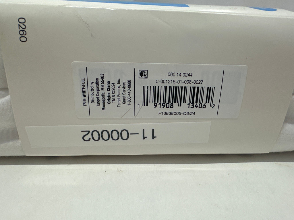 Room Essentials Bedskirt Full Size White 14" Drop
