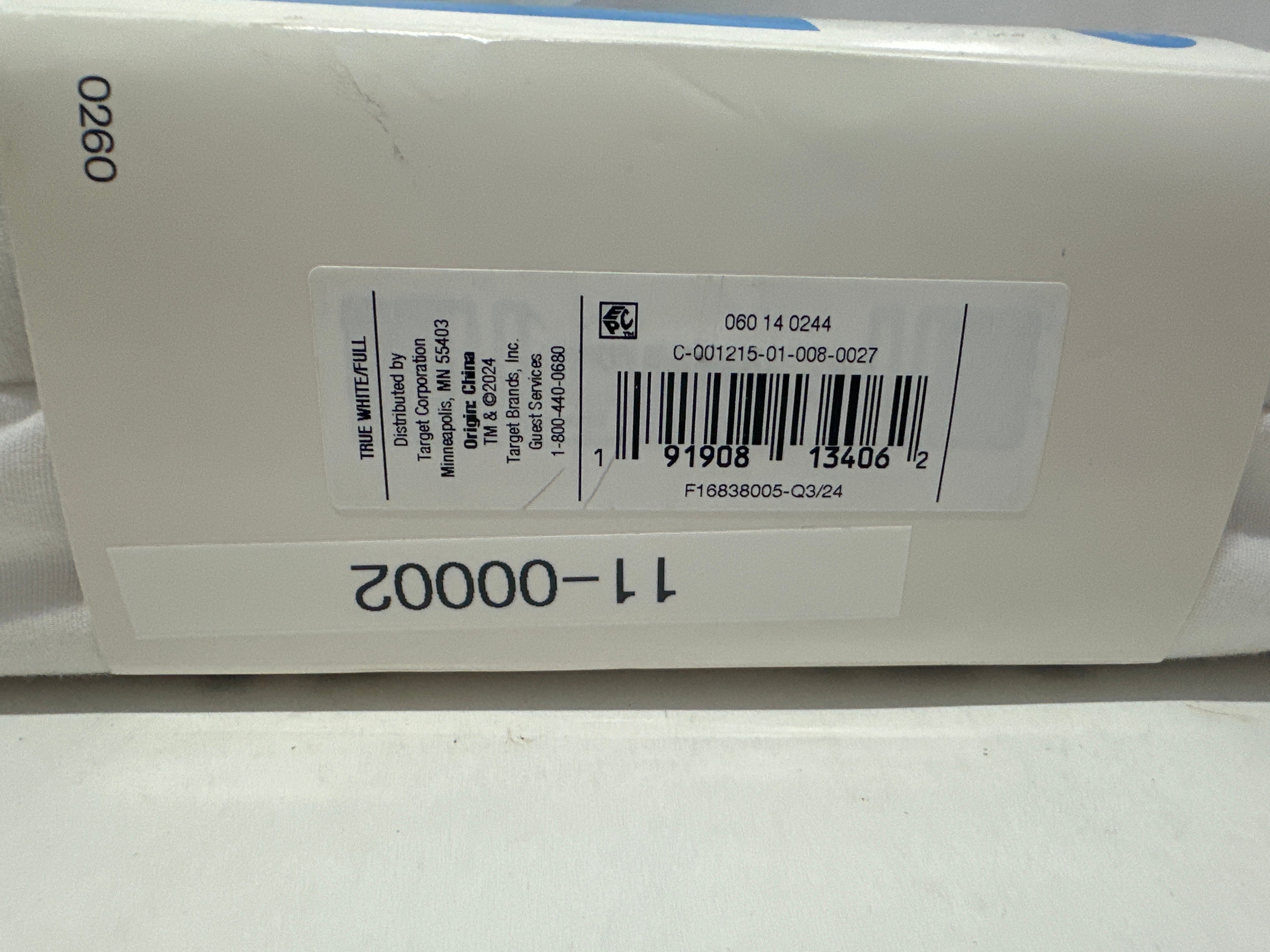 Room Essentials Bedskirt Full Size White 14" Drop