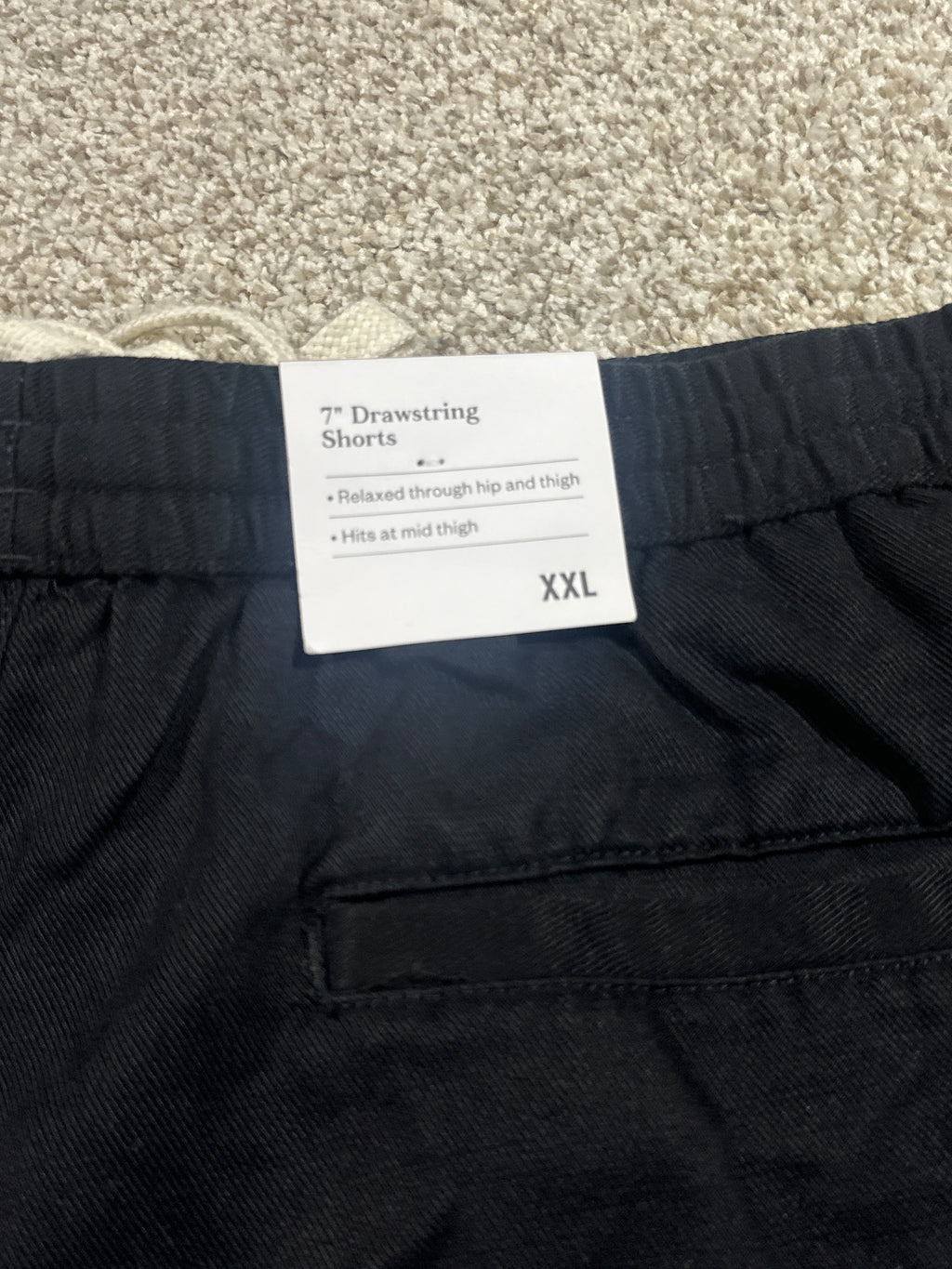 Goodfellow & Co vintage washed shorts men's XXL black