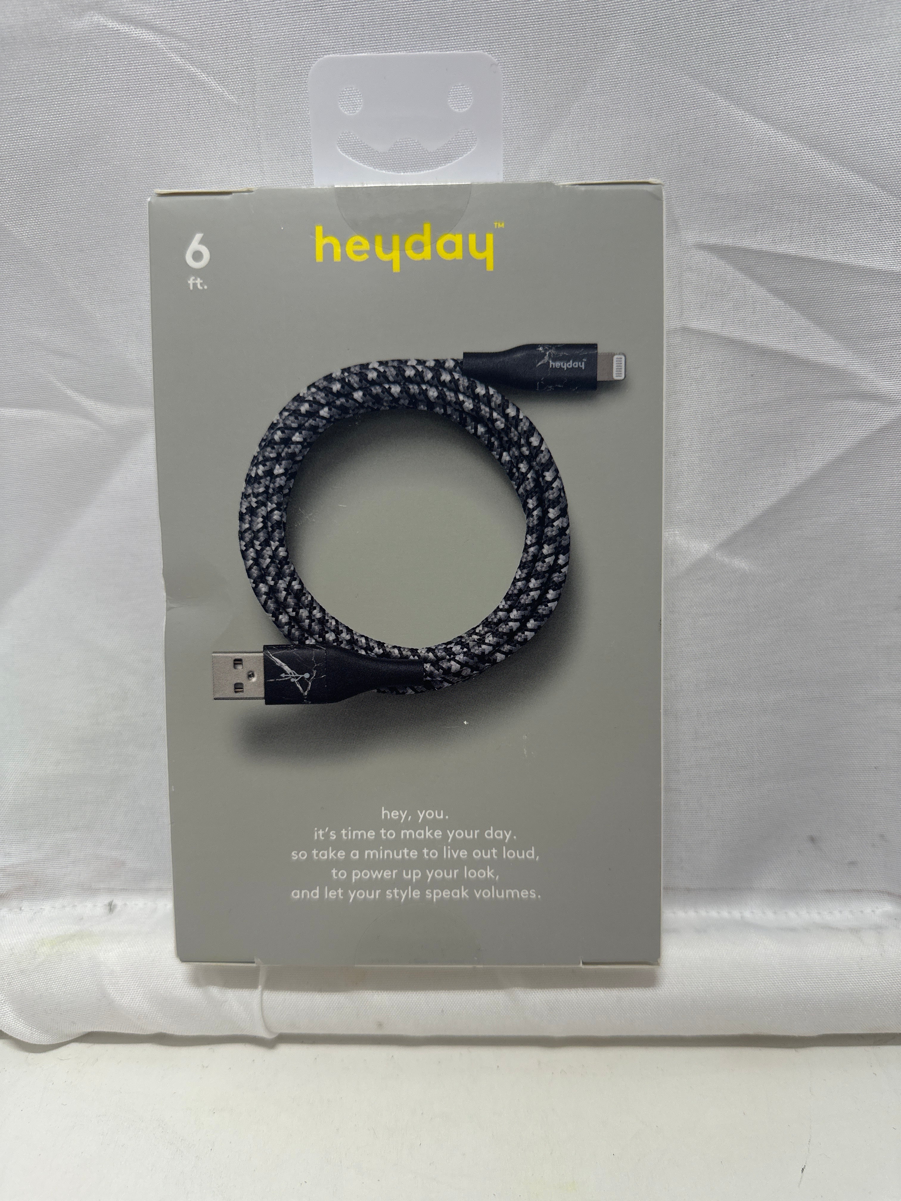 heyday Lightning to USB-A Charging Cable Pair 6 ft, 2 Count