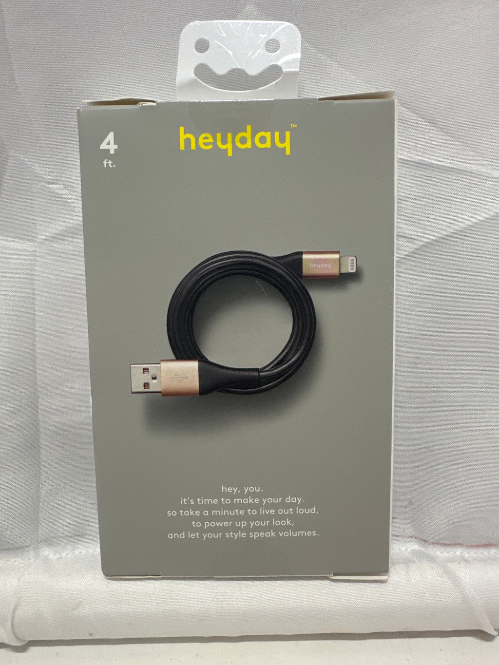 heyday Lightning to USB-A Charging Cable 4 ft