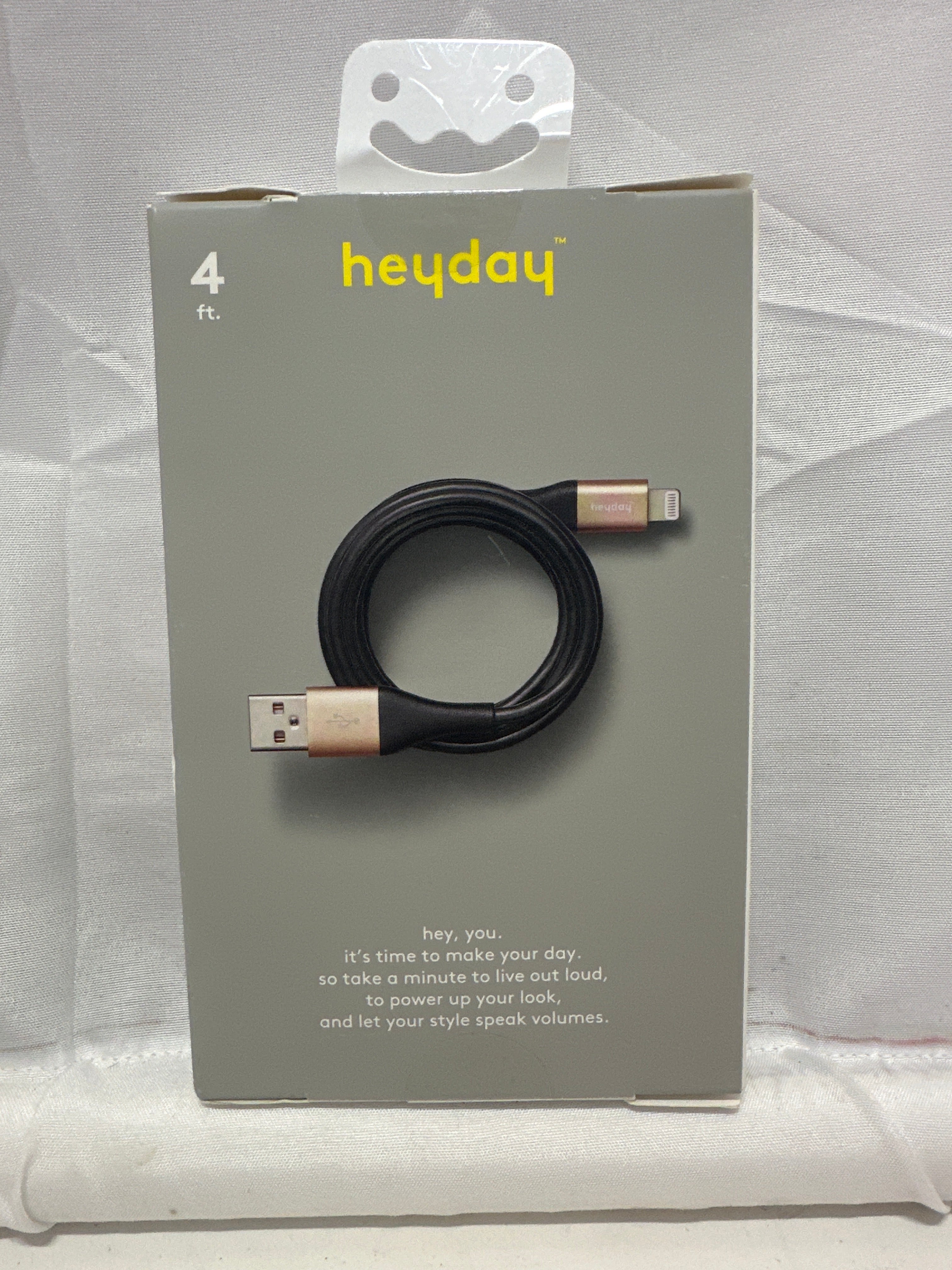 heyday Lightning to USB-A Charging Cable 4 ft