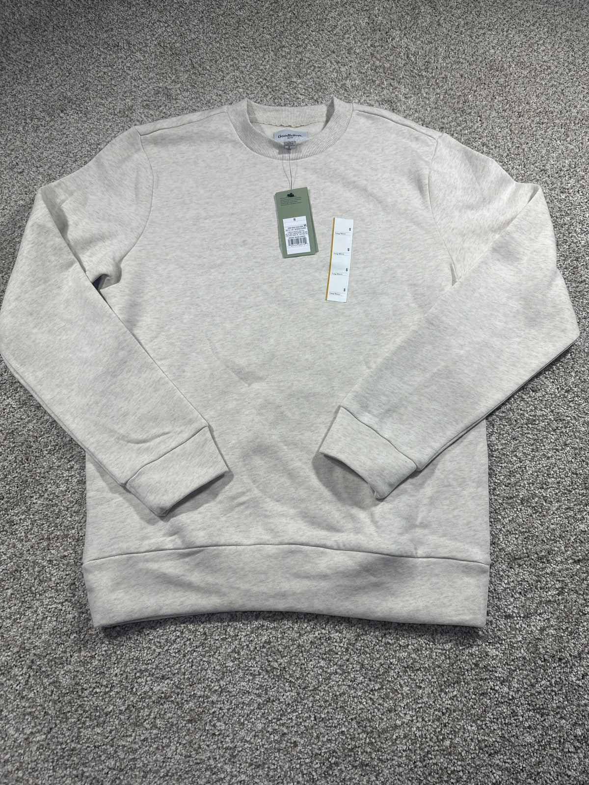 Goodfellow & Co Every Wear fleece crewneck S oatmeal