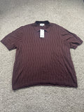 Goodfellow & Co short sleeve sweater polo XL brown
