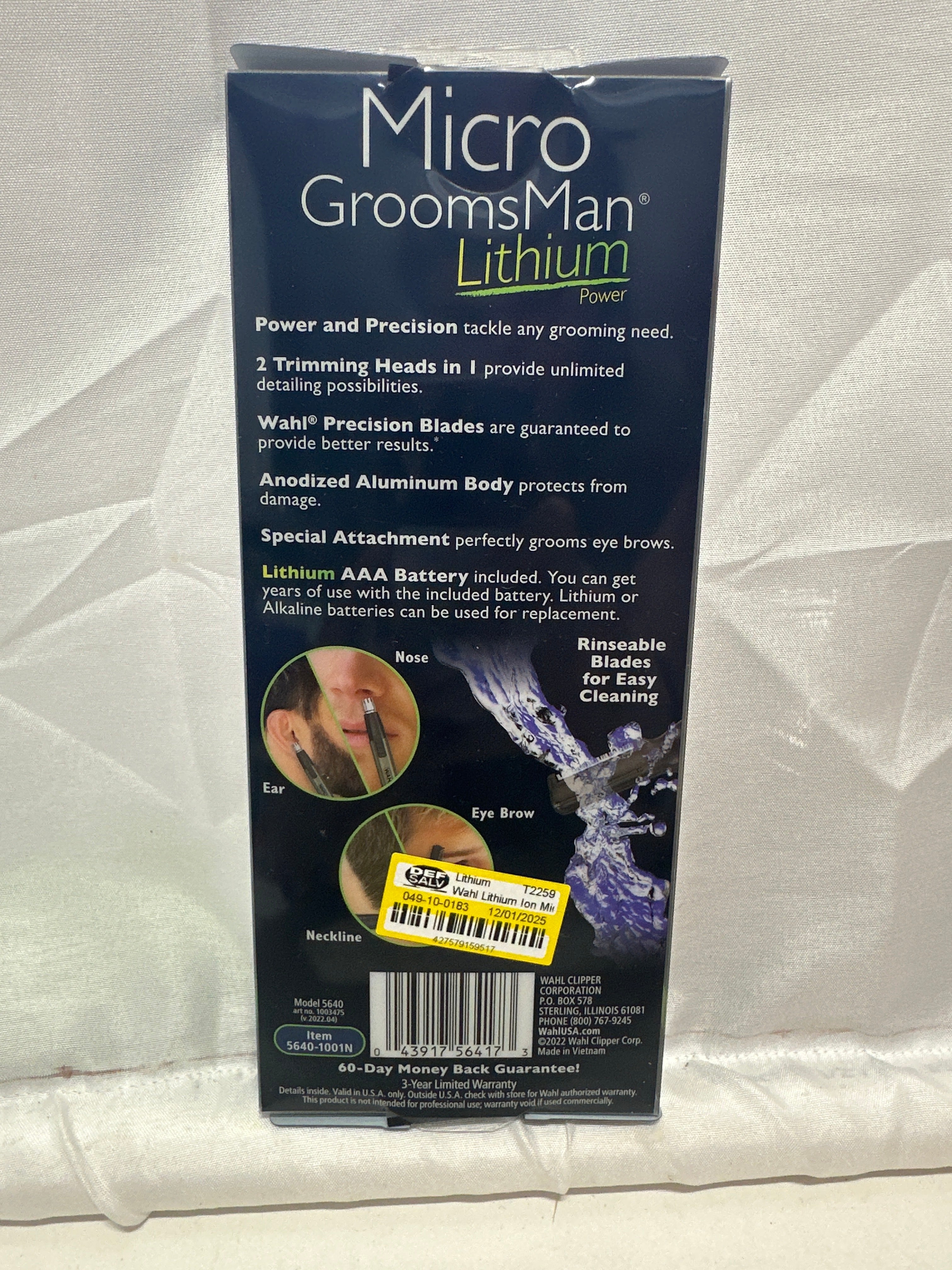Wahl Micro GroomsMan Lithium Personal Trimmer – 2-in-1 Detailer