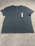 Goodfellow & Co vintage Henley T-shirt XXL charcoal gray