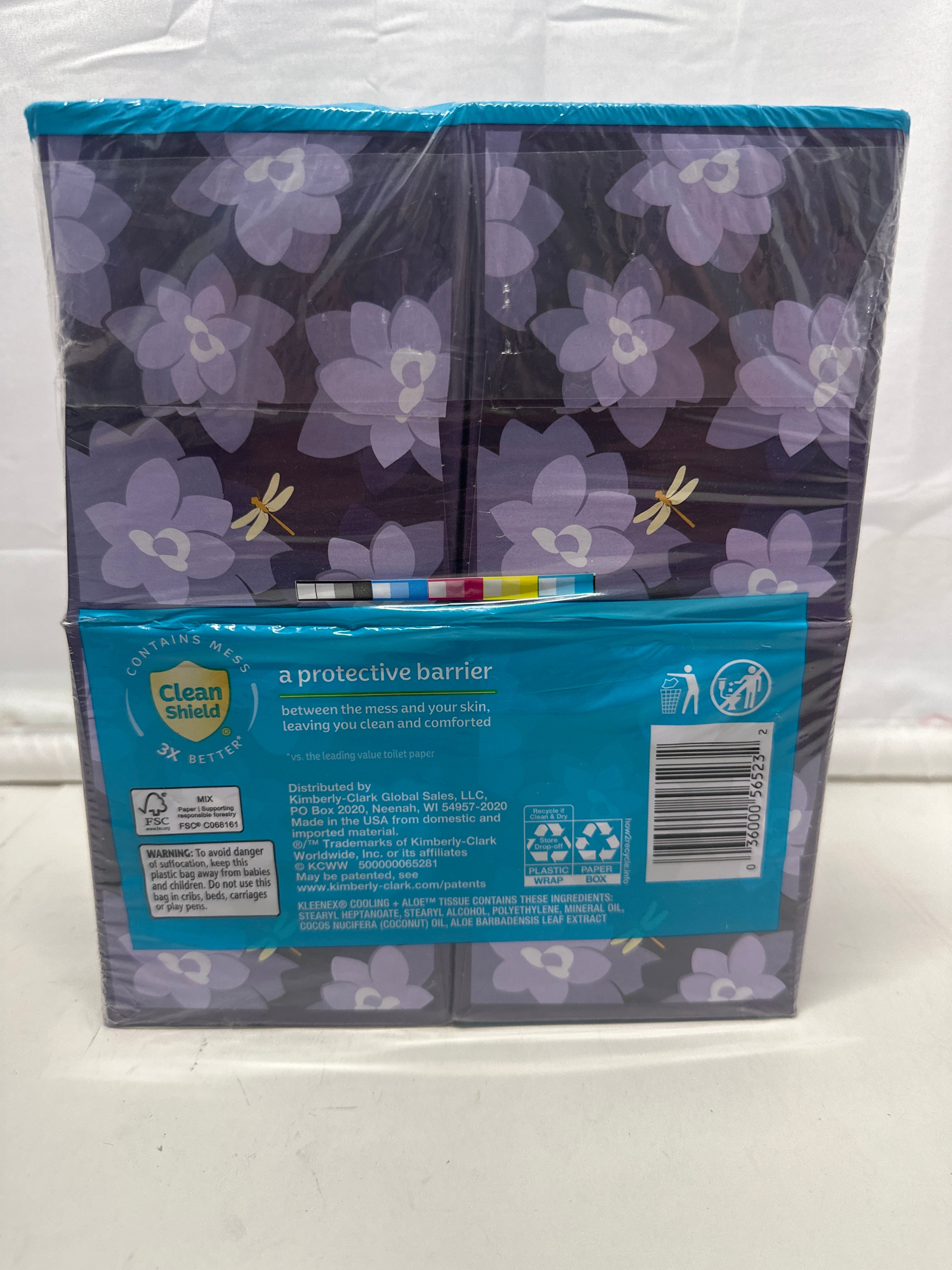 Kleenex Cooling + Aloe Facial Tissues (4-Pack)
