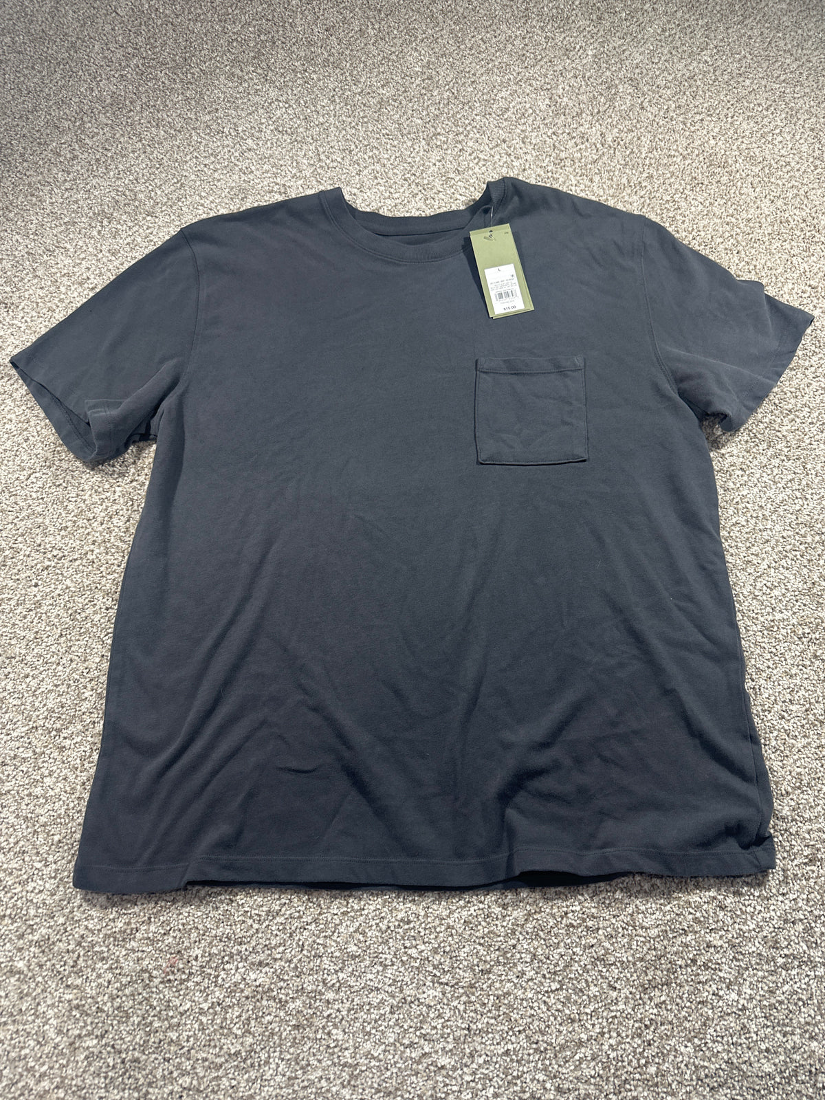 Goodfellow & Co Vintage Tee L gray chest pocket