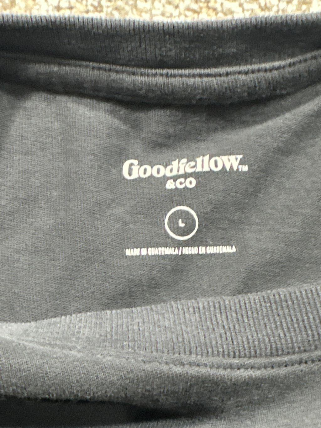 Goodfellow & Co Vintage Tee L gray chest pocket