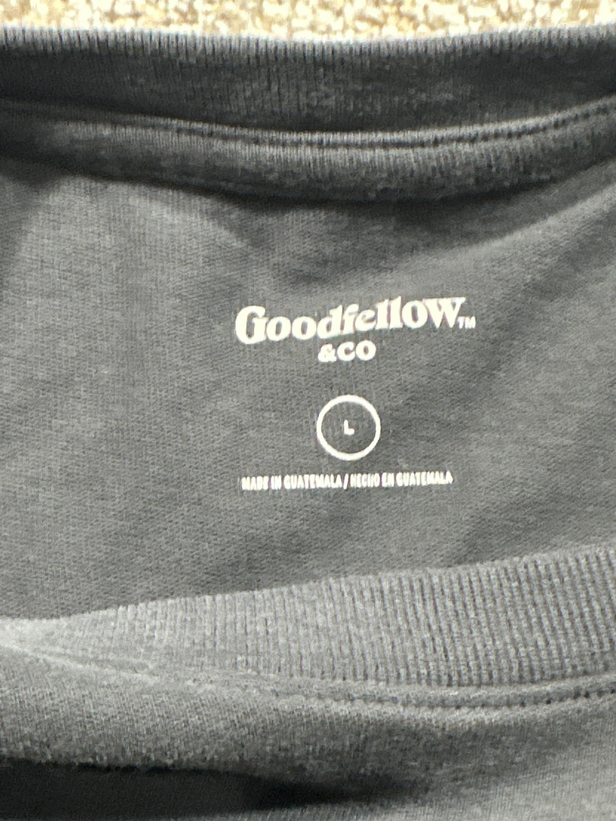 Goodfellow & Co Vintage Tee L gray chest pocket
