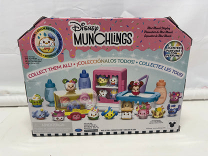 Disney Munchlings Mini Munch Display 7-Piece Set with 4 Mystery Figures Pink