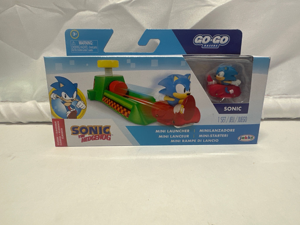 Sonic the Hedgehog Go-Go Racers Mini Launcher Set – Sonic Figure & Ramp Playset