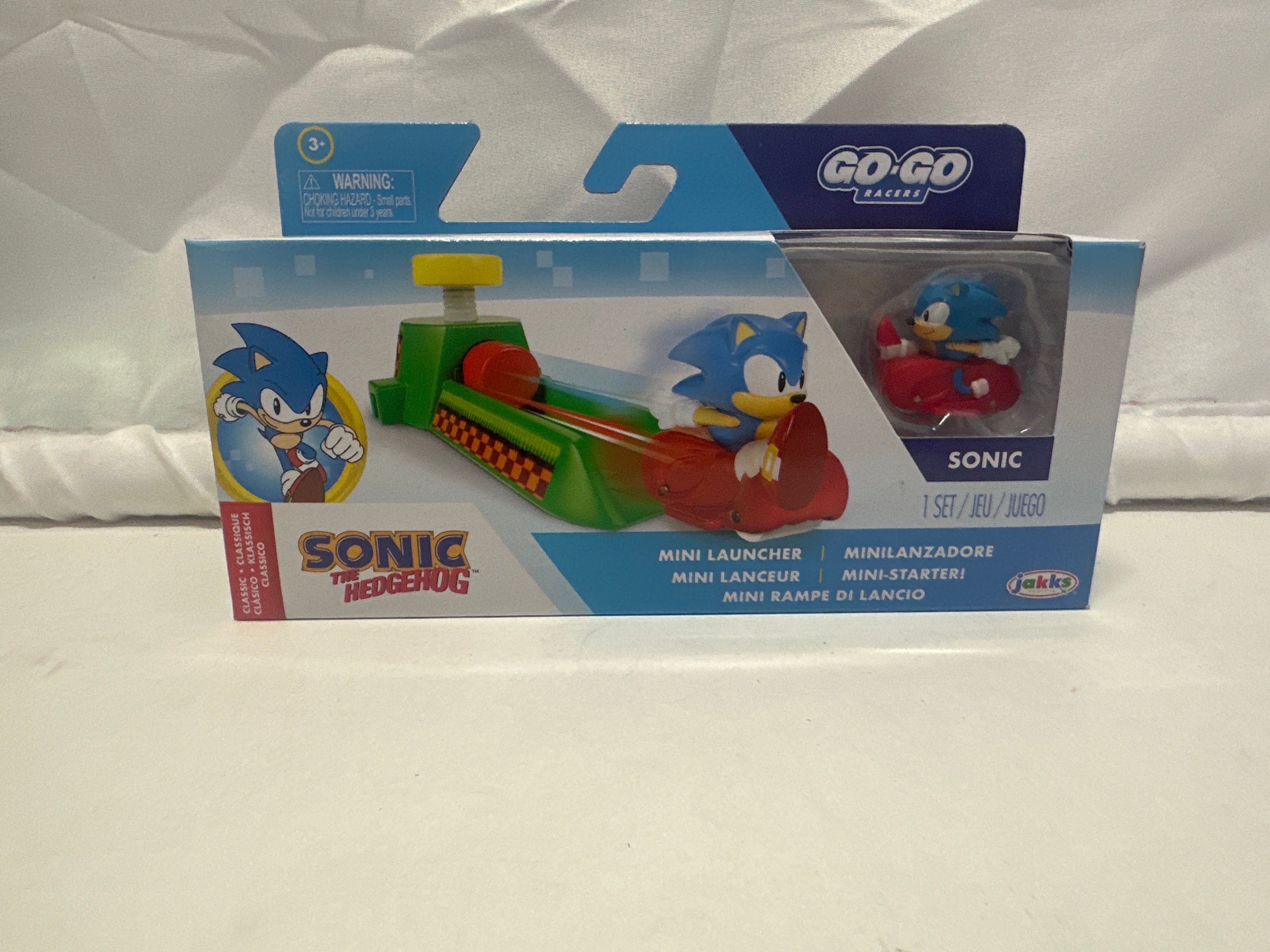 Sonic the Hedgehog Go-Go Racers Mini Launcher Set – Sonic Figure & Ramp Playset