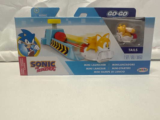 Sonic the Hedgehog Go-Go Racers Mini Launcher Set – Tails Figure & Ramp Playset