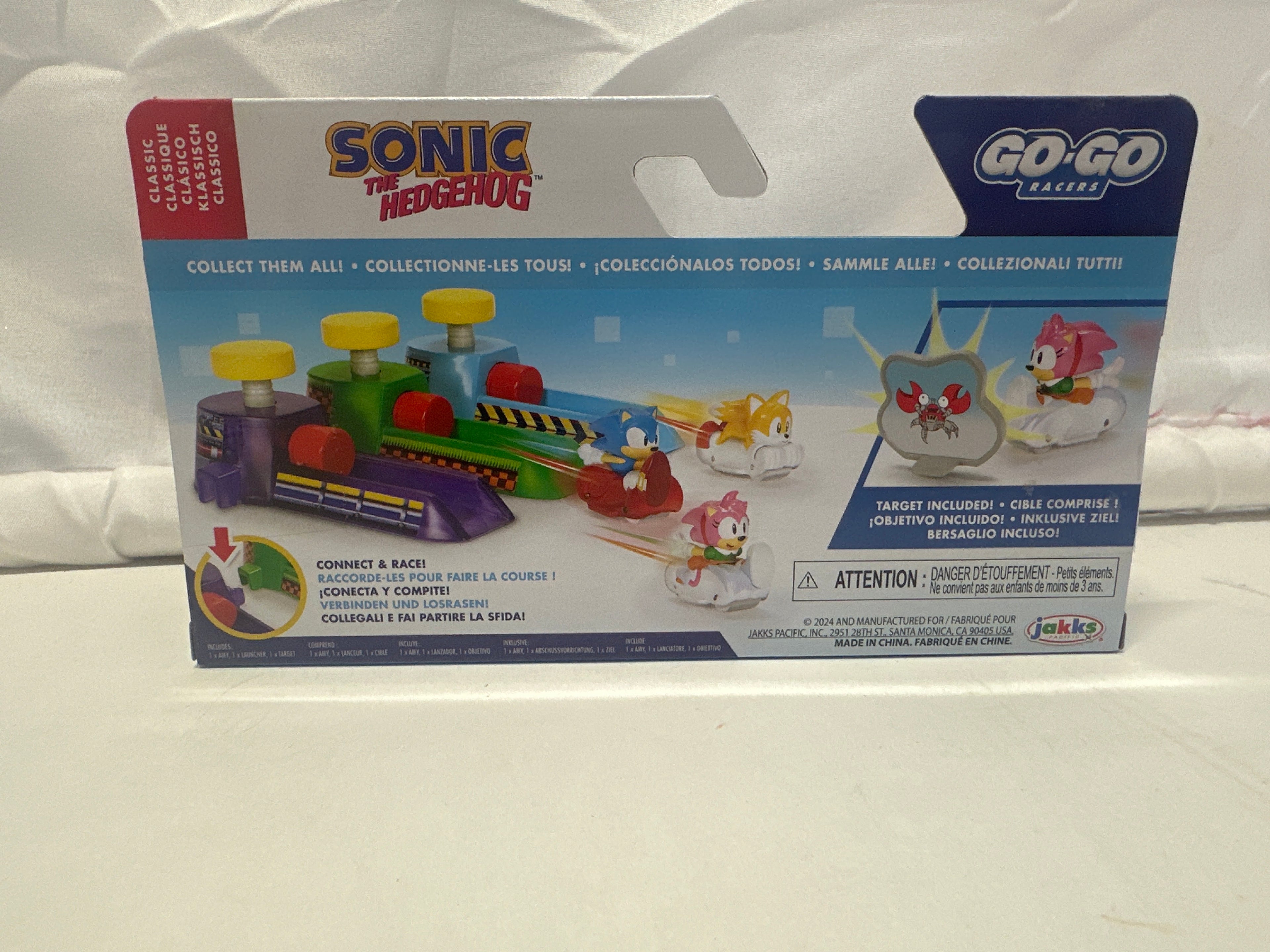 Sonic the Hedgehog Go-Go Racers Mini Launcher Set Amy Figure & Ramp Playset