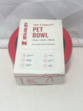 Stanley 24 oz Stainless Steel Pet Bowl Candy Cane Red