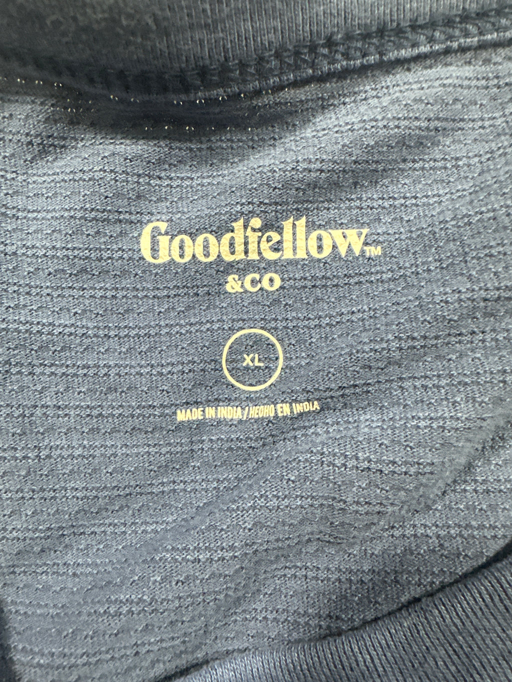 Goodfellow & Co textured vintage pocket T-shirt men's extra large blue