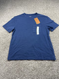 Goodfellow & Co textured vintage pocket T-shirt men's small blue