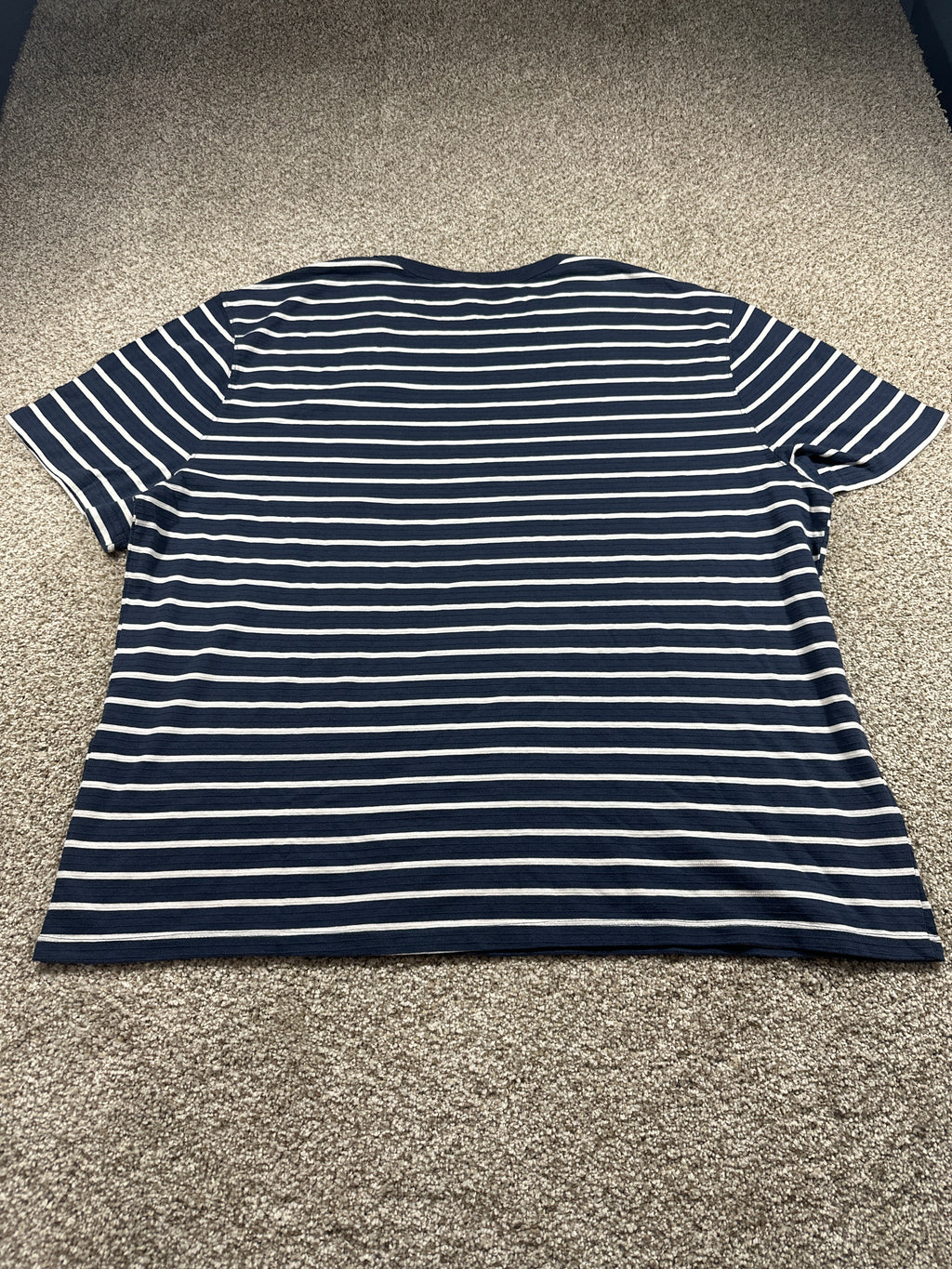 Goodfellow & Co textured vintage pocket T-shirt men's XXL blue stripe