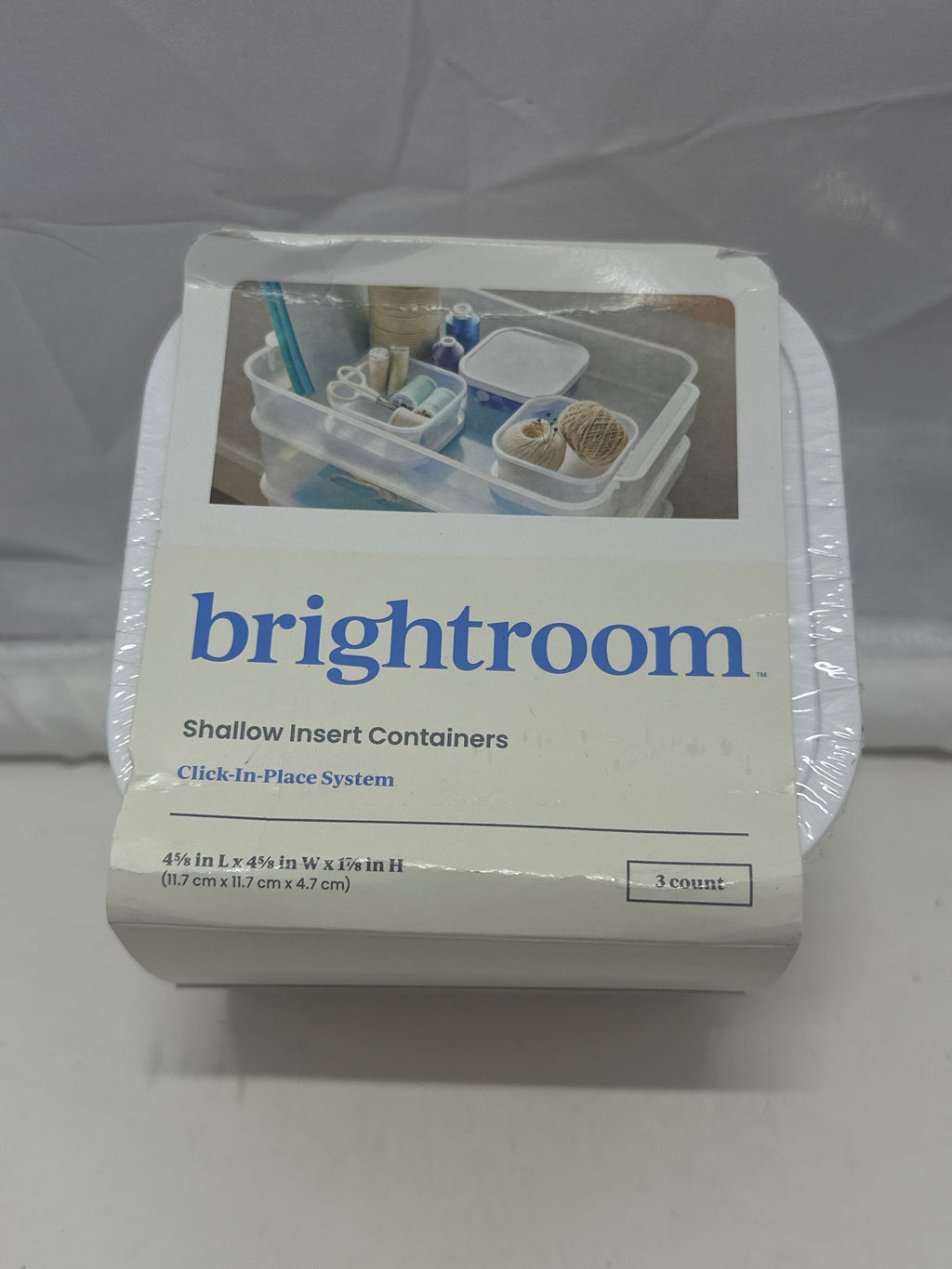 Brightroom Shallow Insert Storage Containers (3-Pack)