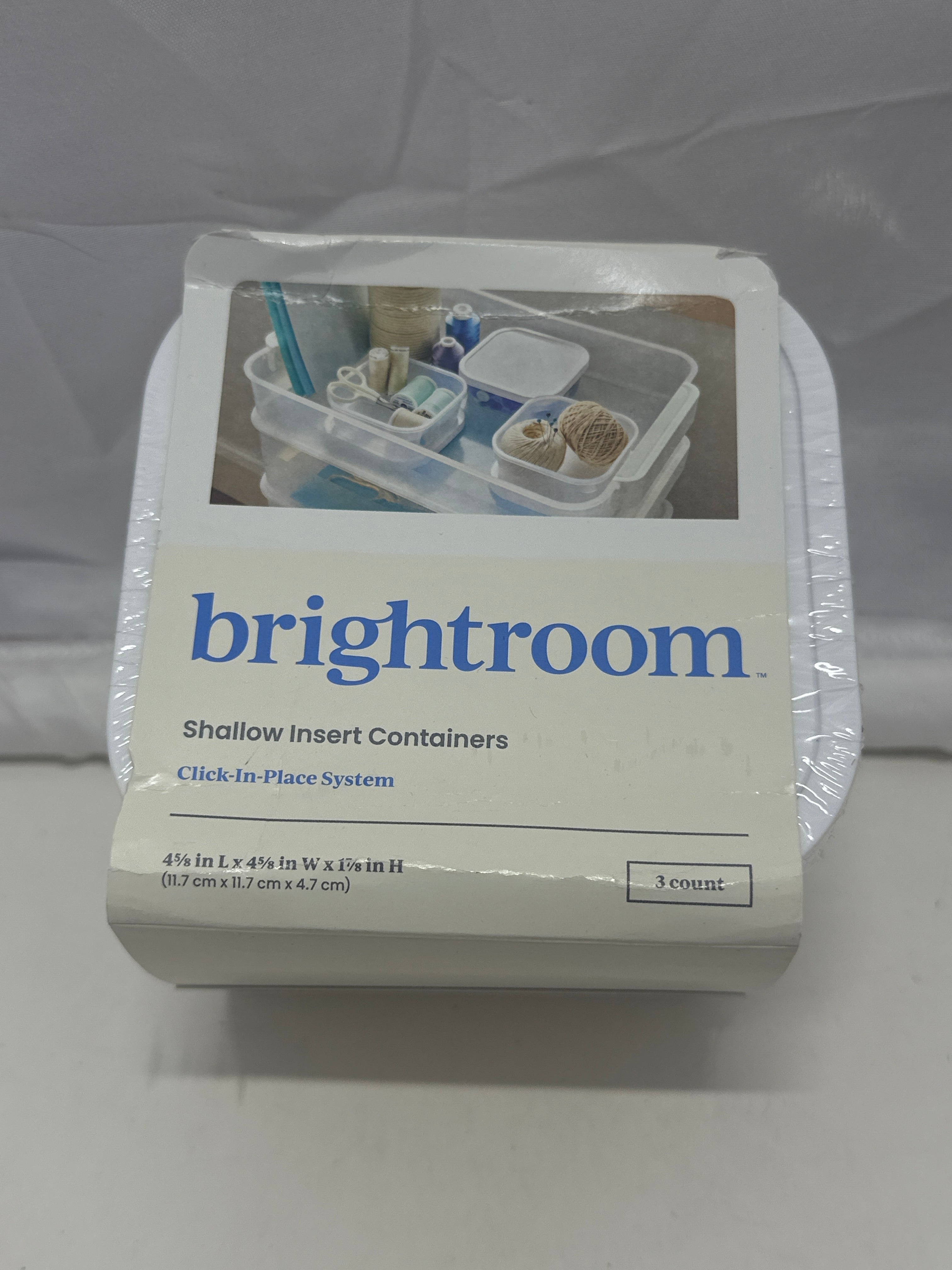 Brightroom Shallow Insert Storage Containers (3-Pack)