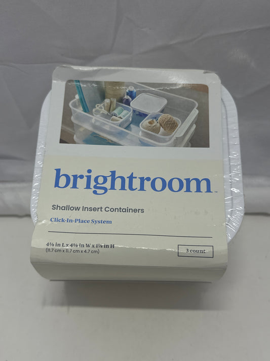 Brightroom Shallow Insert Storage Containers (3-Pack)