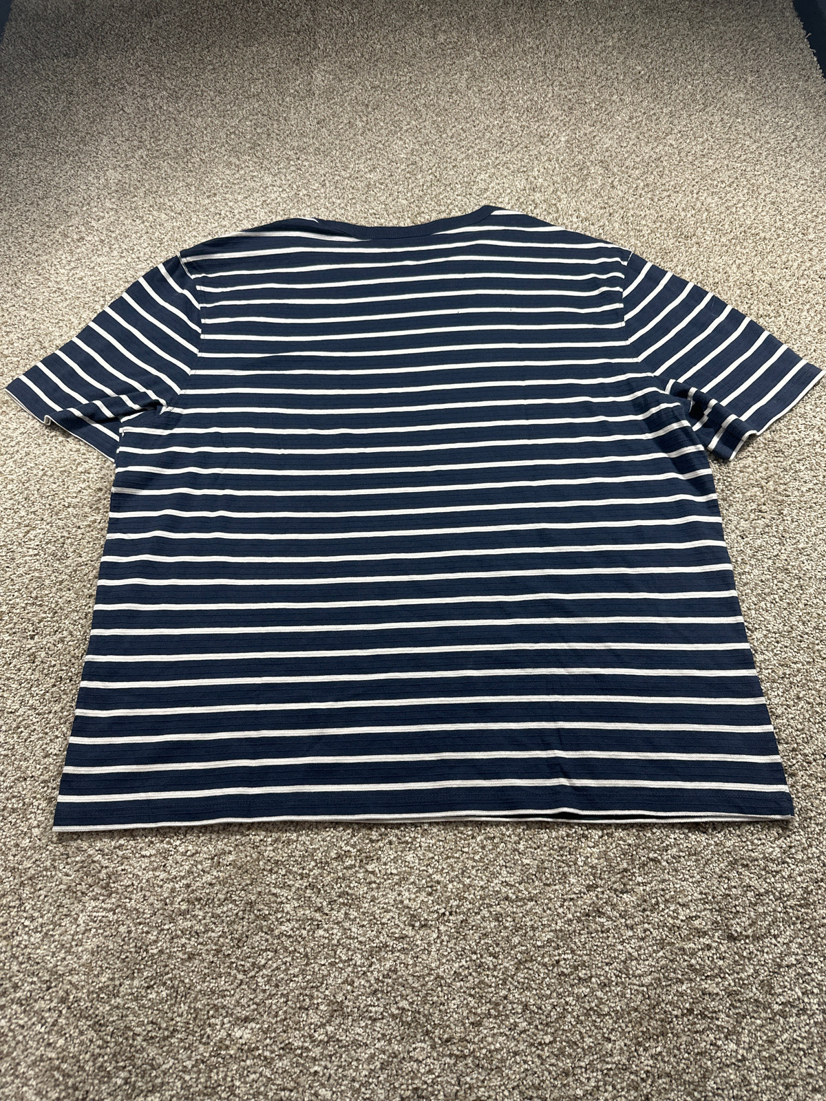 Goodfellow & Co textured vintage pocket T-shirt men's XL blue stripe