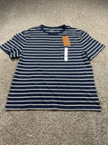 Goodfellow & Co textured vintage pocket T-shirt men's large blue stripe