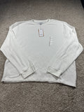 Goodfellow & Co textured thermal long sleeve shirt men's XXL cream