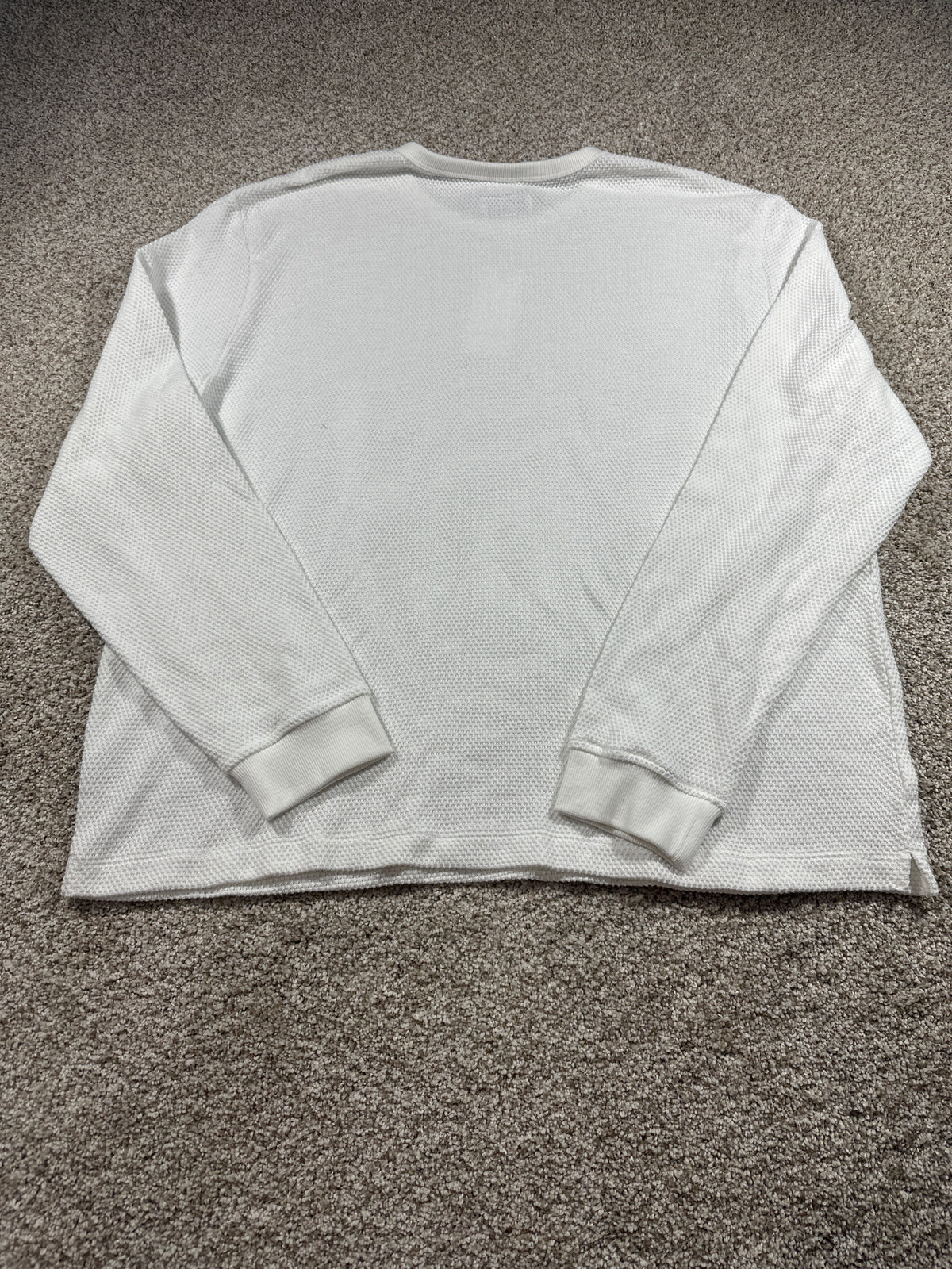 Goodfellow & Co textured thermal long sleeve shirt men's XL cream