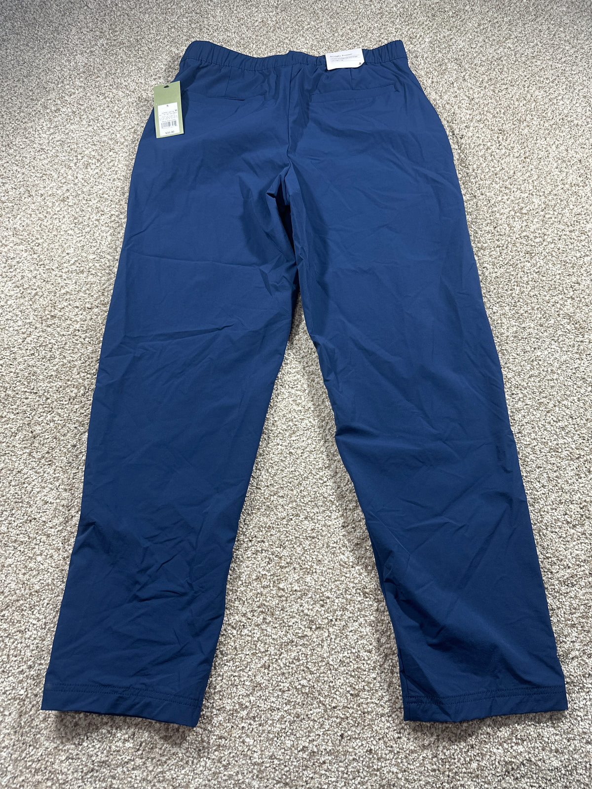 Goodfellow & Co lightweight elastic waist pull-on pants men's small navy blue