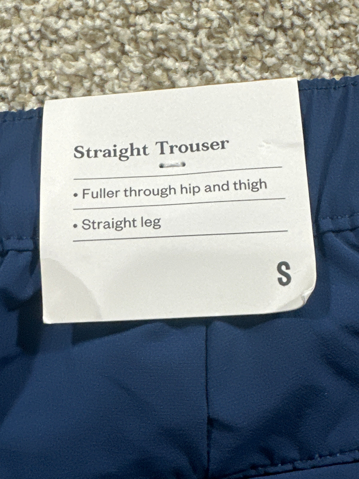 Goodfellow & Co lightweight elastic waist pull-on pants men's small navy blue