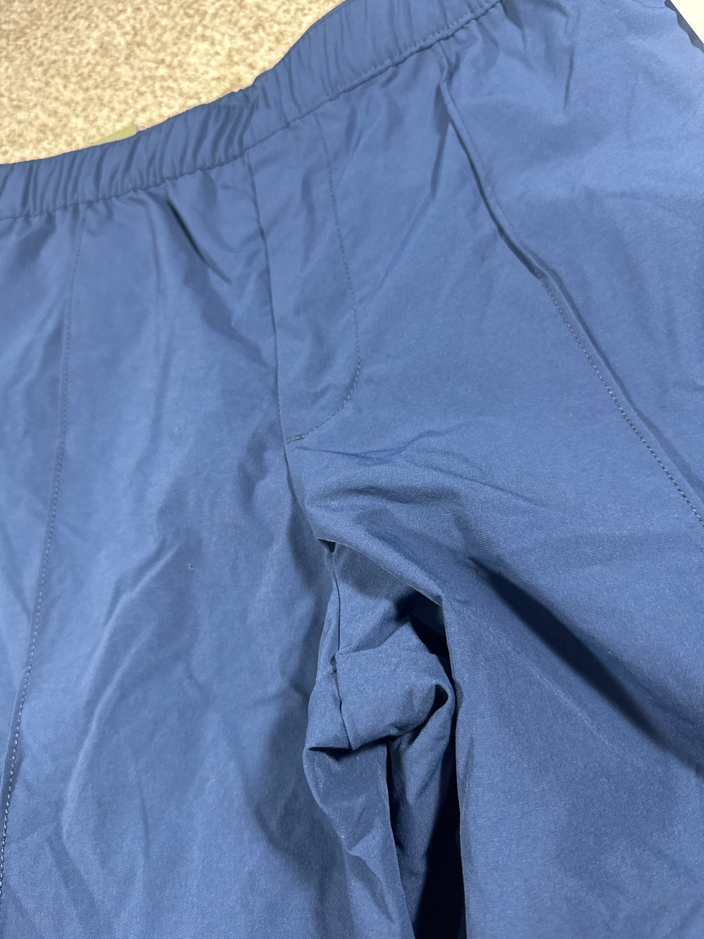 Goodfellow & Co lightweight elastic waist pull-on pants men's medium navy blue