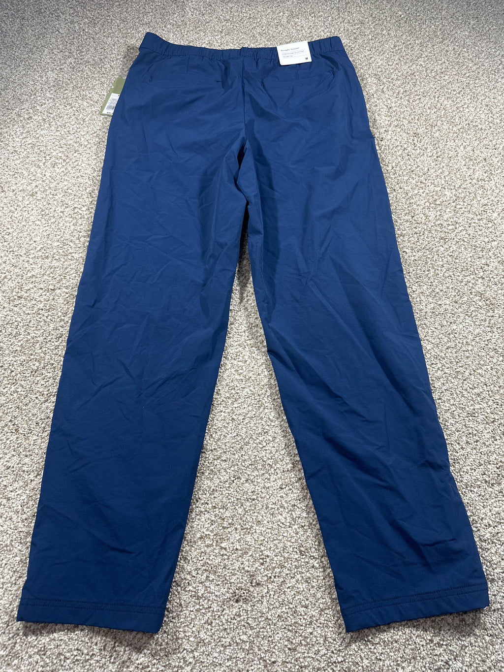 Goodfellow & Co lightweight elastic waist pull-on pants men's medium navy blue