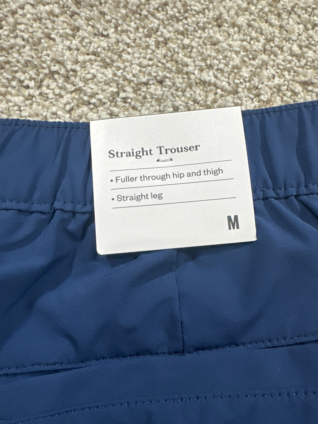 Goodfellow & Co lightweight elastic waist pull-on pants men's medium navy blue