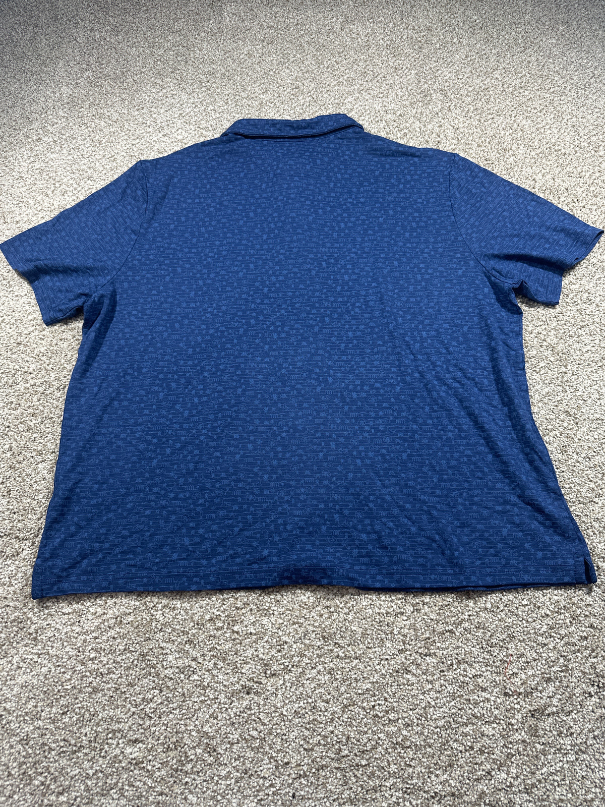 Goodfellow & Co Comfort Wear polo men's XL navy print