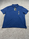 Goodfellow & Co Comfort Wear polo men's large navy print